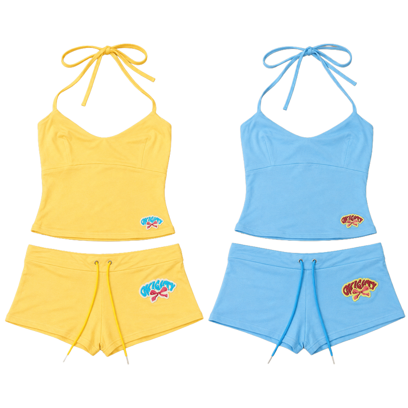 Suspender Tank Top - Conjunto Feminino de 2 Peças: Top