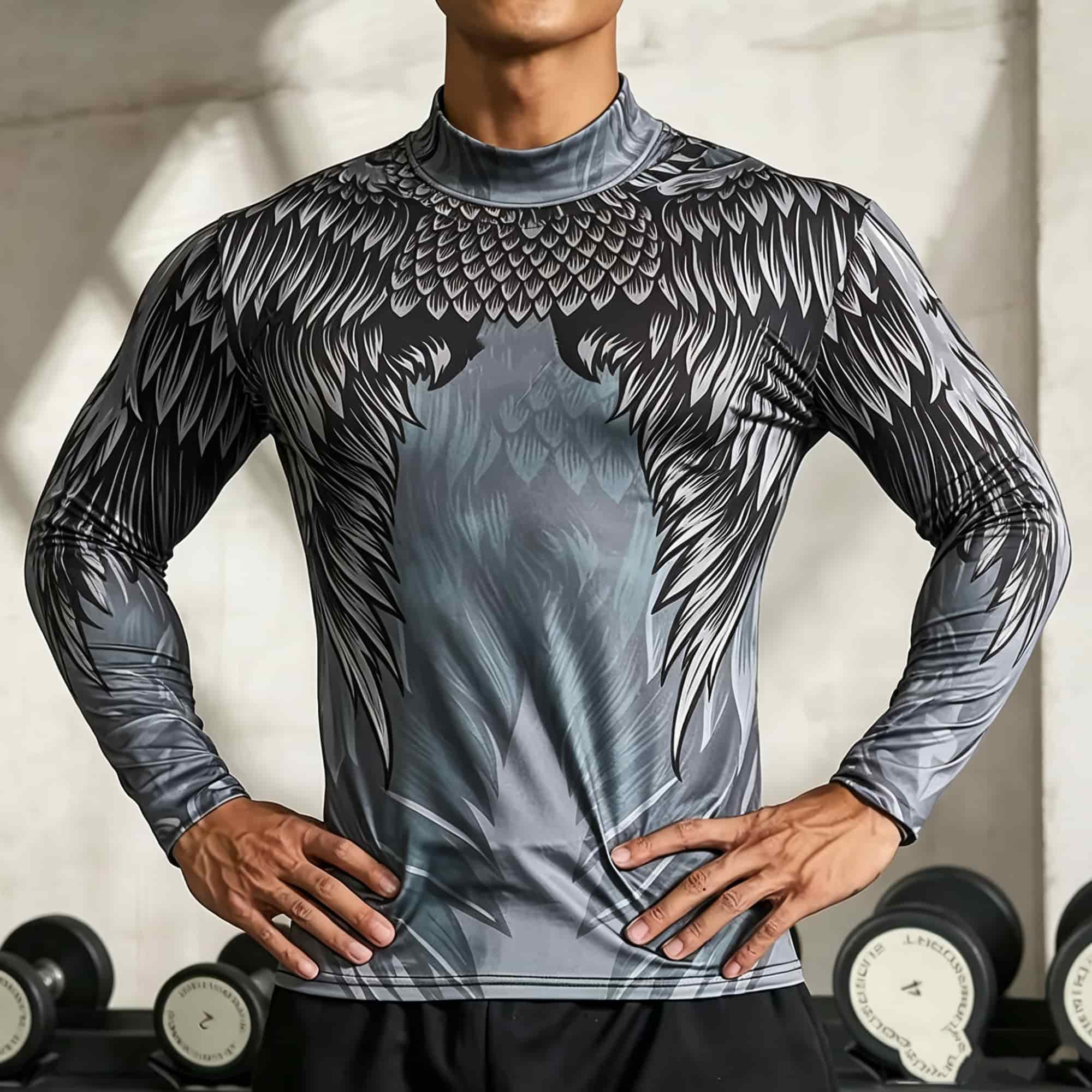 Base Layer Top - Camiseta Masculina de Manga Longa para