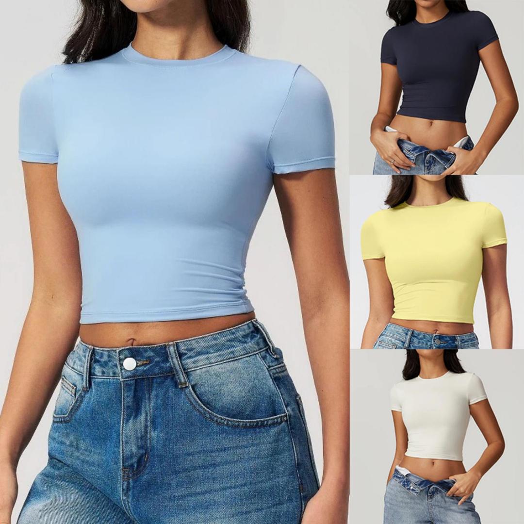 Camiseta Esportiva Feminina Ju - T Shirt Tight Fit avaliação e preço